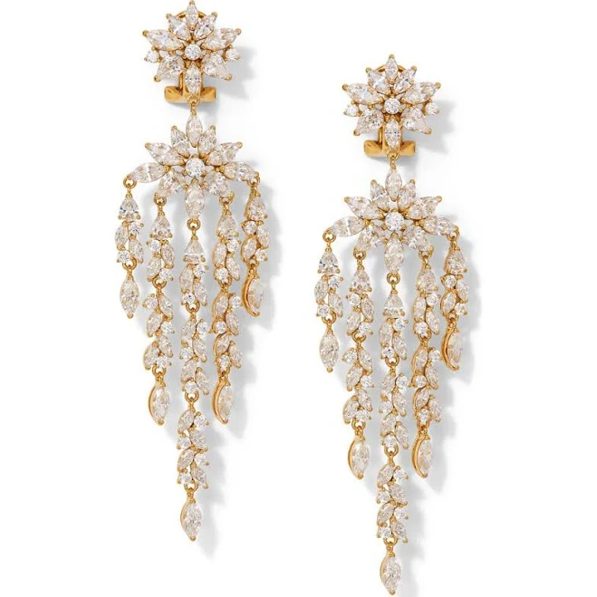 accessory NADRI Sav Cubic Zirconia Cluster Chandelier Earrings Nordstrom $325