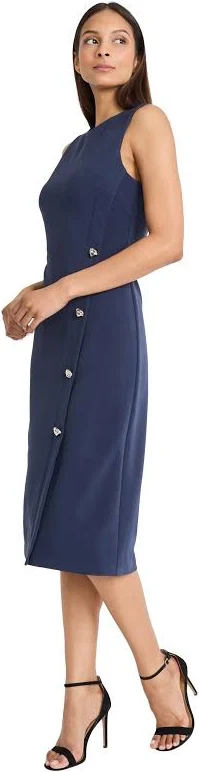 dress Nami Sleeveless Button-Detail Sheath Dress Maggy London $138