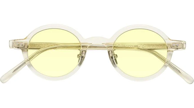 accessory Narrow Retro-Vintage Round Tinted Sunglasses Sunwear Lenses Yesglasses $50.06