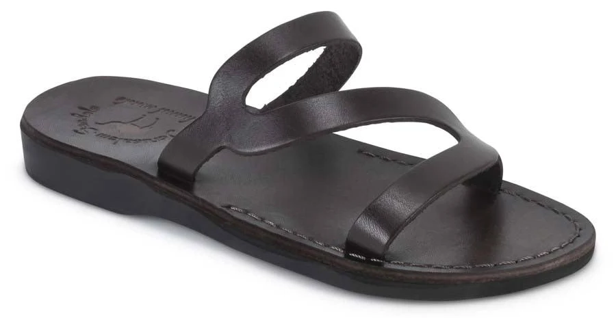 shoes Natalie Women's Leather Slide On Sandals Jerusalem Sandals $59.95