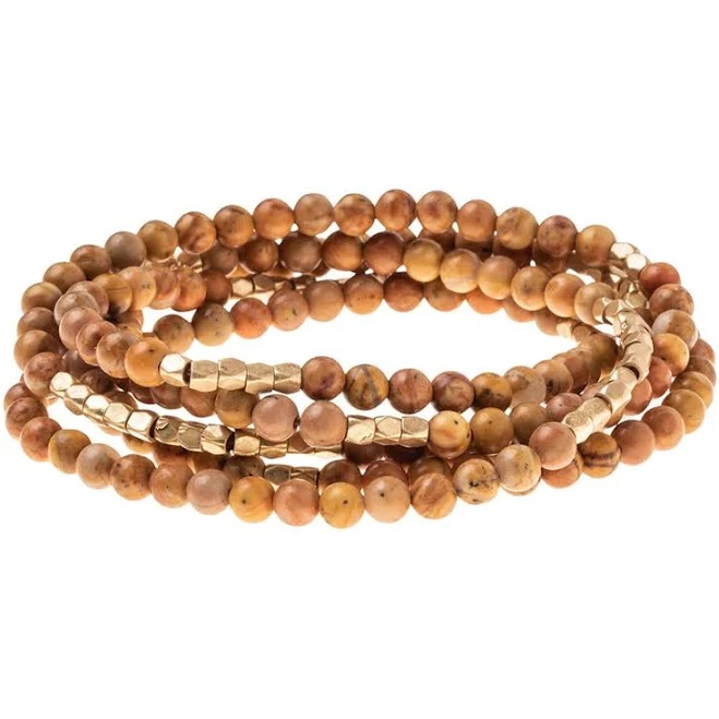 accessory Natural Stone Wrap Necklace BlueyedHorse $38