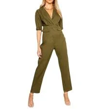 jumpsuit NEW Women's Khaki Short Sleeve Utility Jumpsuit Size 8 eBay $34