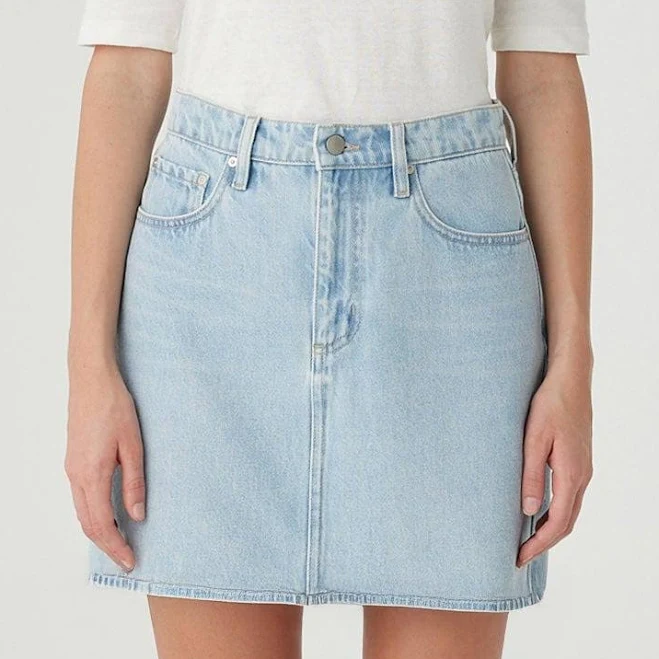 skirt Nobody Denim Piper A-Line Denim Mini Skirt Nobody Denim AU $130