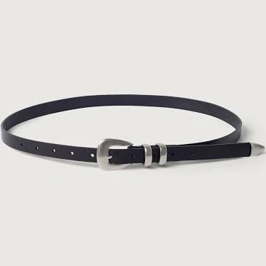 accessory Oak + Fort Genuine Leather Belt with Silver Tip Oak and Fort US $68