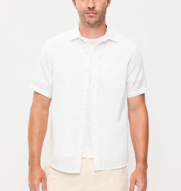top Old Navy Men's Classic Fit Everyday Shirt Old Navy $17.49