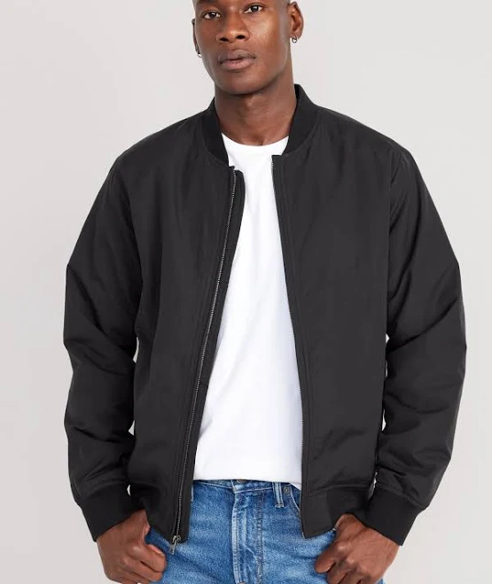outerwear Old Navy Men's Water-Resistant Zip Bomber Jacket Old Navy $48.99
