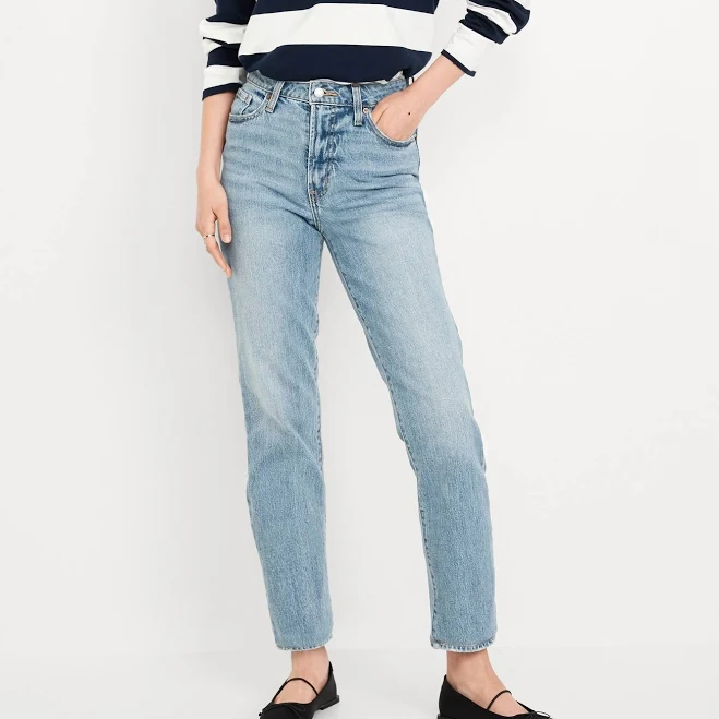 jeans Old Navy Women's High-Waisted OG Straight Ankle Jeans Old Navy $26.99