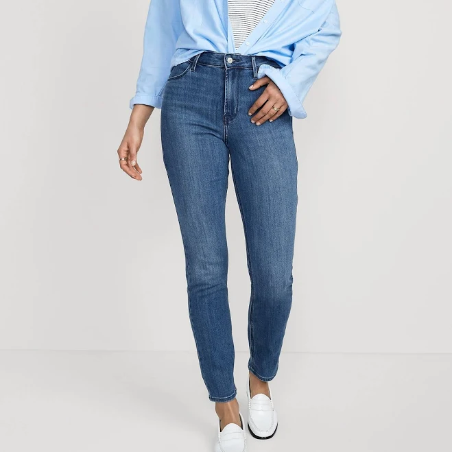 jeans Old Navy Women's High-Waisted Wow Straight Ankle Jeans Old Navy $24
