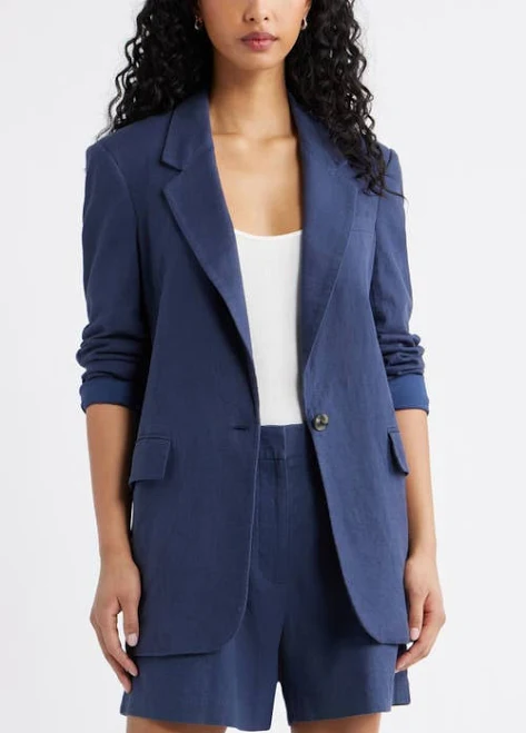 outerwear Open Edit Everyday Linen Blend Blazer Nordstrom $99.5