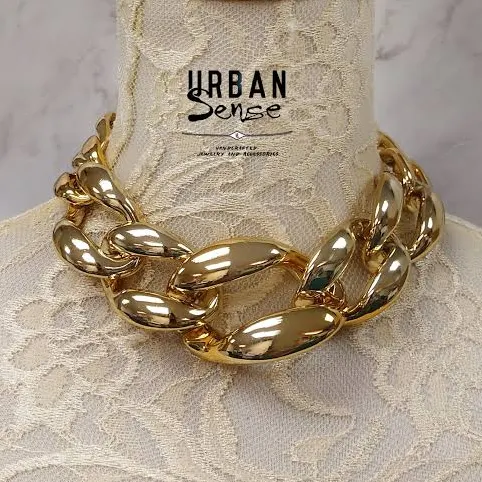 accessory Oversized Chunky Chain Necklace Etsy - Urbansensedesign $15.2