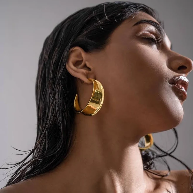 accessory Oversized Chunky Statement Hoop Earrings Etsy - Seller $46.5