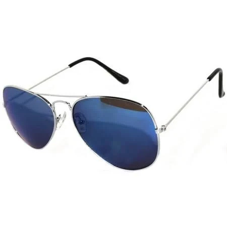accessory owl Aviator Sunglasses with Blue Mirror Lens Walmart - Sunnytop Shop, LLC $8.99