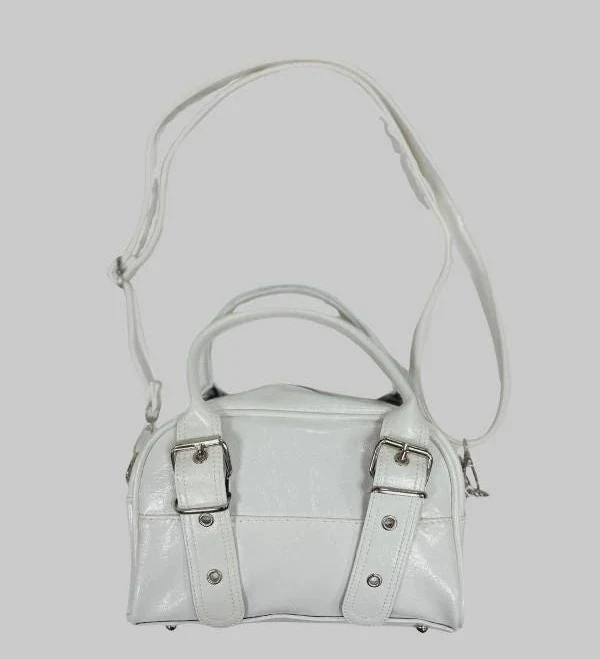 bag Patent Vegan Leather Mini Bag with Buckle Strap Etsy - Seller $85