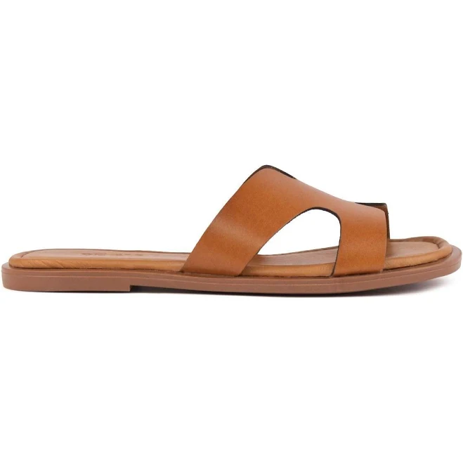shoes Pegia Como Women's Refined Minimalism Leather Slides Pegia $103
