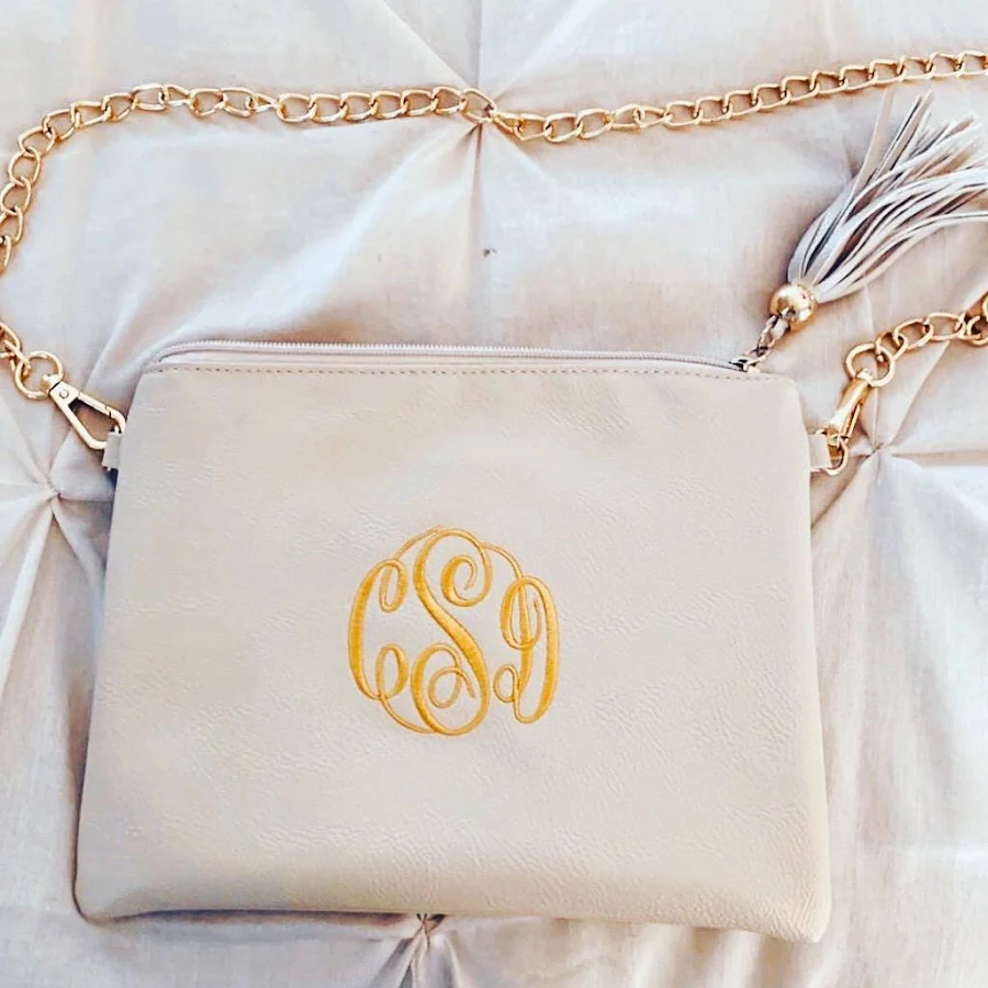 bag Personalized Pebble Leather Crossbody Bag Etsy - KaileysMonogramShop $22.09