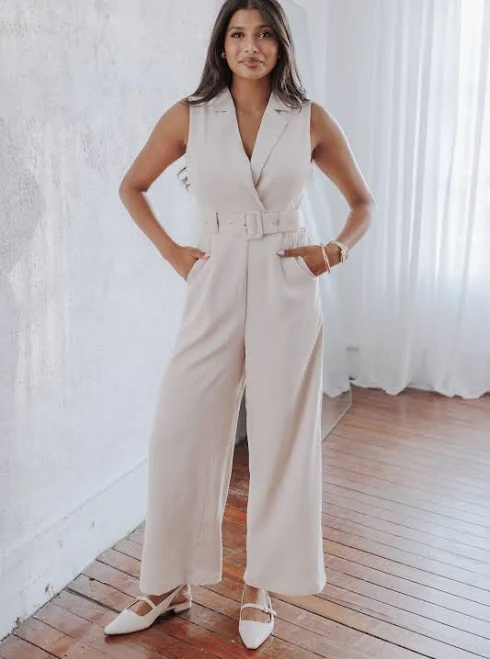 jumpsuit Petal & Pup Women's Sienna Belted Wide Leg Jumpsuit Petal & Pup USA $89