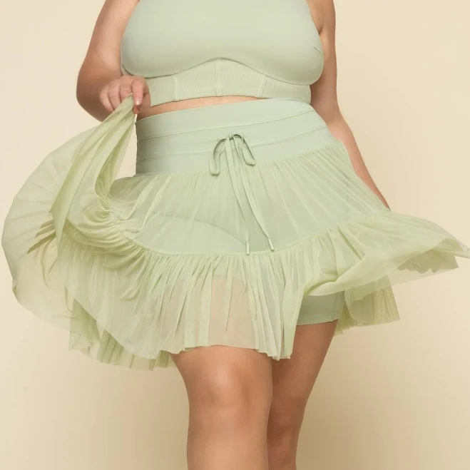 skirt Pirouette Skort - Blue Mist Popflex $60