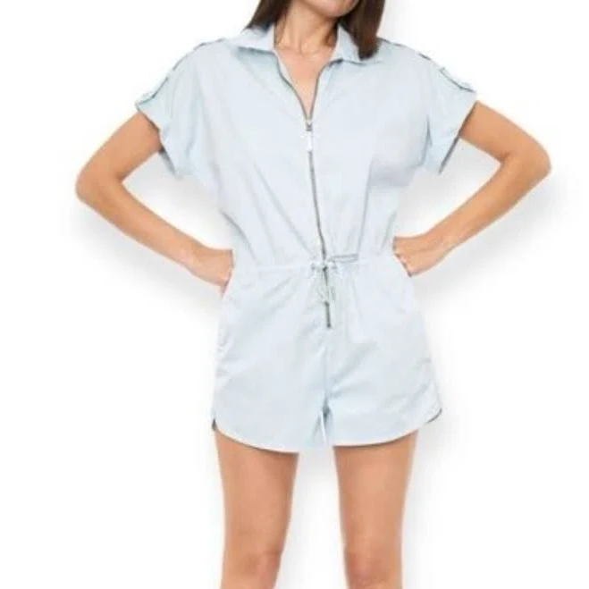 romper Pistola Meg Zip-Front Utility Romper Poshmark $21