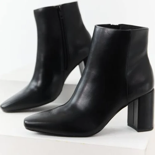 shoes Pointed Toe Block Heel Booties Lime Lush $35.95