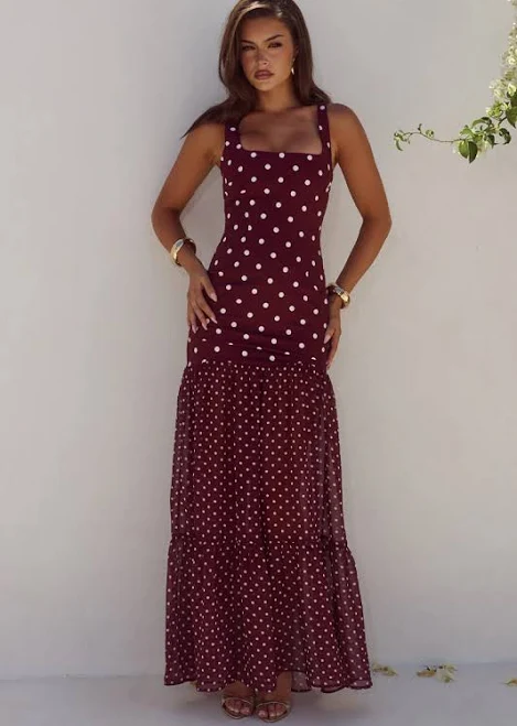 dress Polka Tillie Maxi nativa boutique $159
