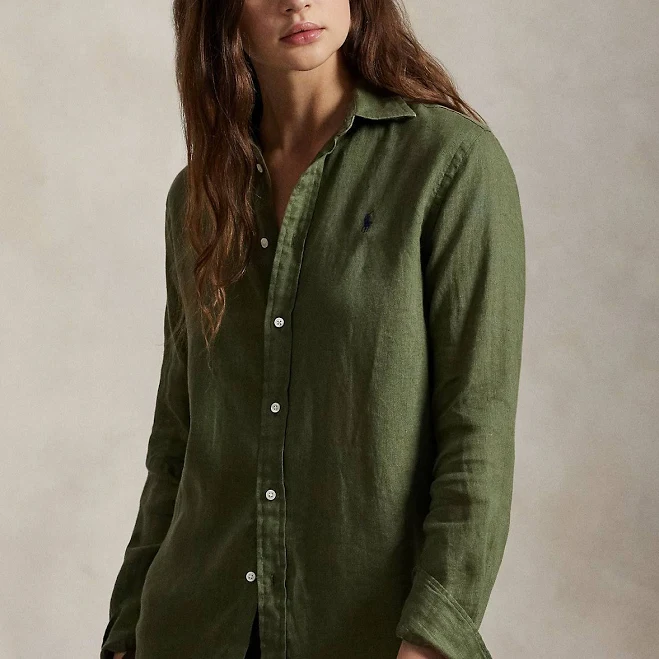 top Polo Ralph Lauren Women's Linen Shirt Ralph Lauren $119.99