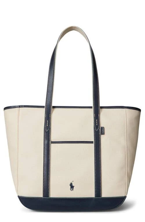 bag Polo Ralph Lauren Women's Medium Canvas & Leather Tote Nordstrom $298