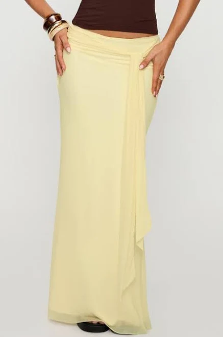 skirt Princess Polly Caviar Tie Waist Maxi Skirt Nordstrom $65