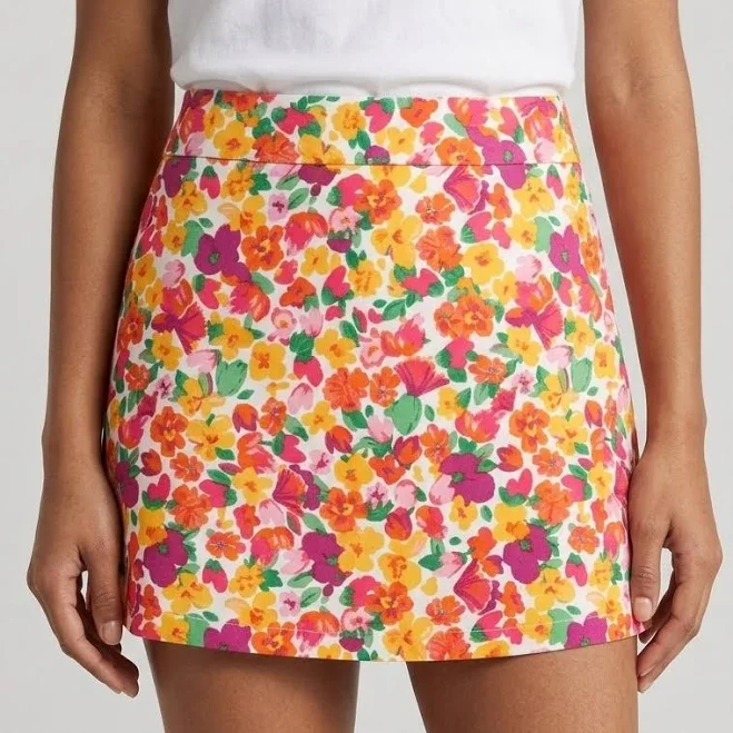 skirt Princess Polly Celena Mini Skirt Floral Pink Orange Yellow Us 2 Au 6 eBay $28.5