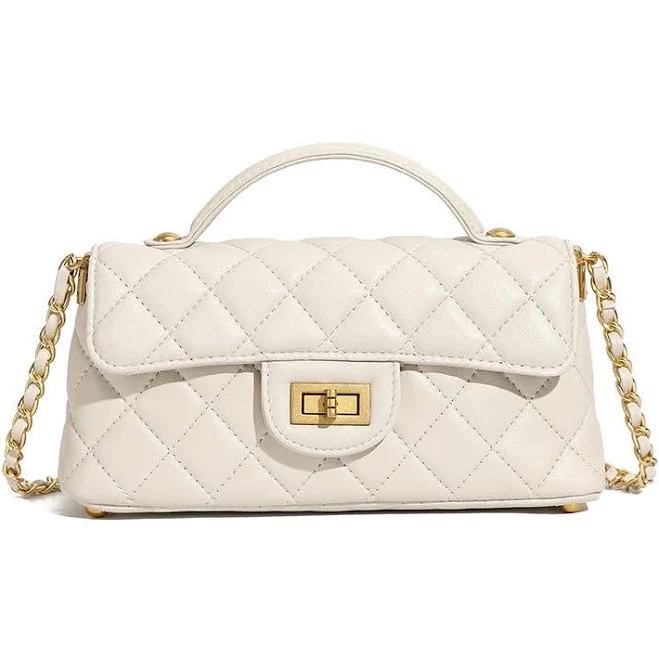 bag Quilted Leather Shoulder Flap Mini Chain Bag Baginning $76.99