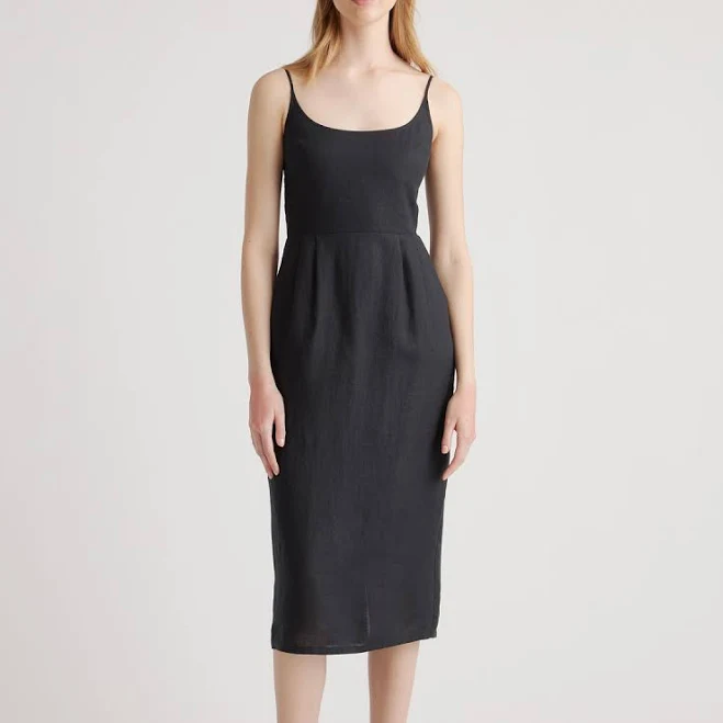 outfits Quince Women's European Linen Scoop Neck Midi Dress Quince $84