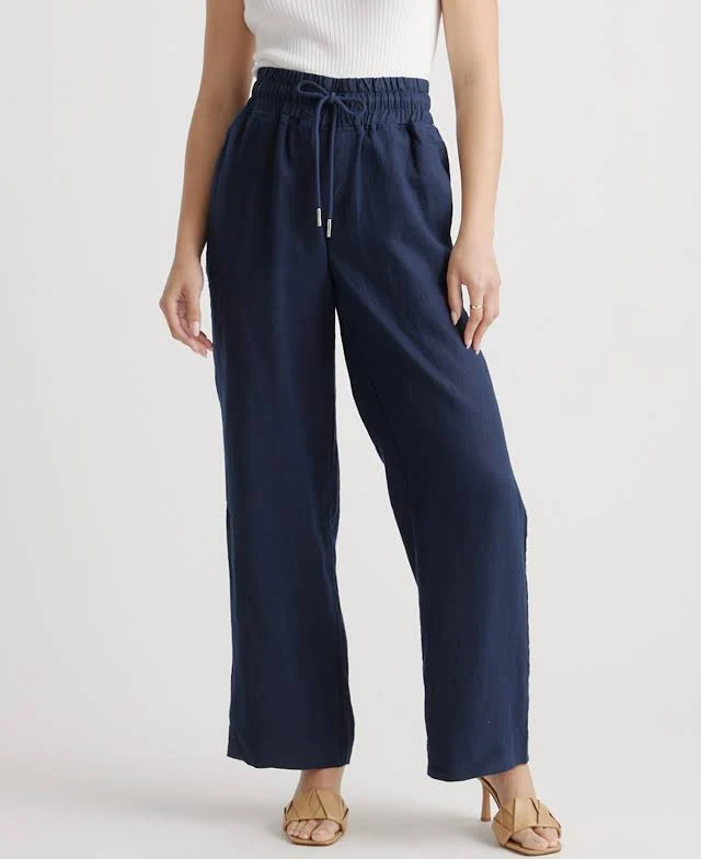 baggy oversized outfit Quince Women's European Linen Wide Leg Pants Quince $42