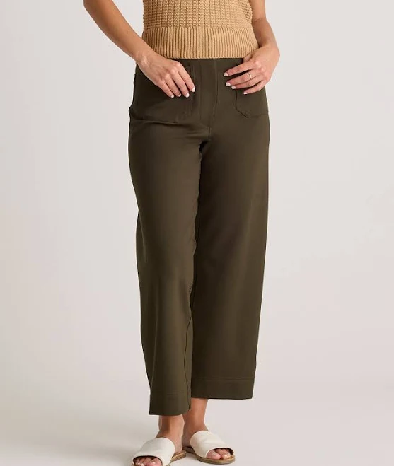 pants Quince Women's Ultra-Stretch Cropped Wide Leg Rayon Pants Quince $44.9