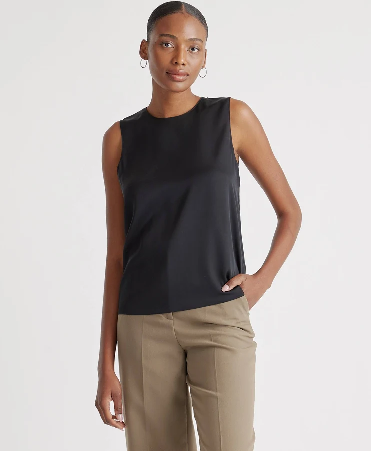 top Quince Women's Washable Stretch Mulberry Silk Tank Top Quince $42