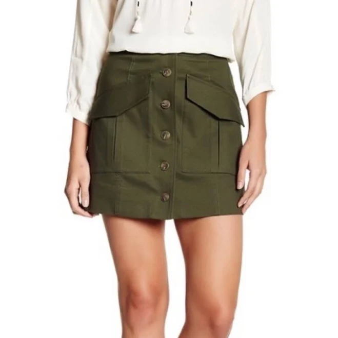 ultra-mini Rachel Roy Button Front Utility Mini Skirt Poshmark $9