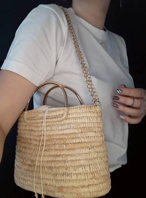 bag Raffia Palm Leaf Crossbody Bag Etsy - Seller $98