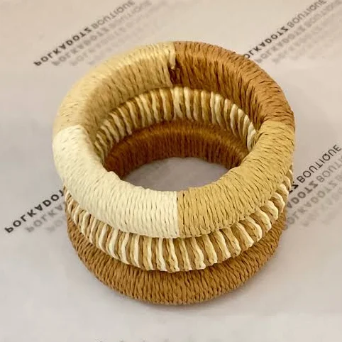 accessory Raffia Stack Bracelet Polkadotz Boutique $30