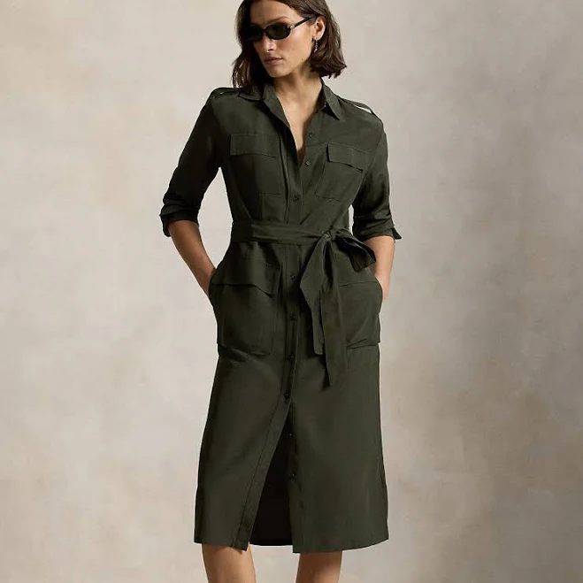 dress Ralph Lauren Women's Belted Faille Shirtdress Ralph Lauren $224.99