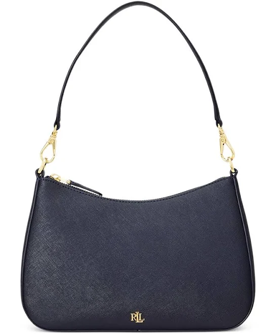 bag Ralph Lauren Women's Crosshatch Leather Medium Danni Shoulder Bag Macy's $157.5