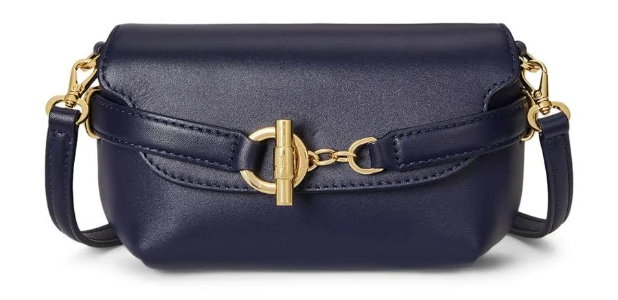 bag Ralph Lauren Women's Leather Blaike Crossbody Bag Macy's $195