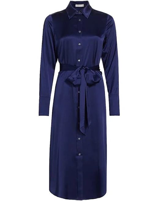 dress Ramy Brook Women's Victoria Stretch Silk Tie-Waist Shirtdress Saks Fifth Avenue $476