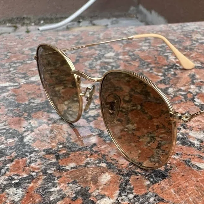 accessory Ray-ban Sunglasses Round Metal Gold Frame Brown Gradient Lenses Rb3447 eBay $59