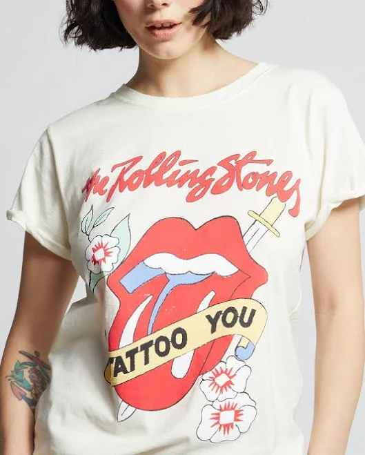 top Recycled Karma Vintage The Rolling Stones Tattoo You Graphic Tee Recycled Karma Brands $52