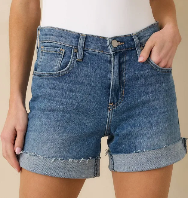 shorts Red Dress Women's High-Waisted Cotton Bermuda Shorts Red Dress $82