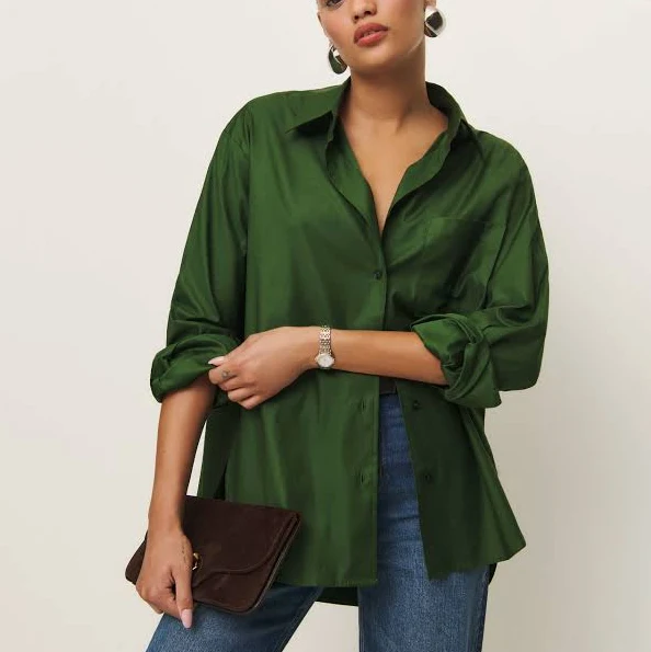 top Reformation Oversized Will Shirt Reformation $128