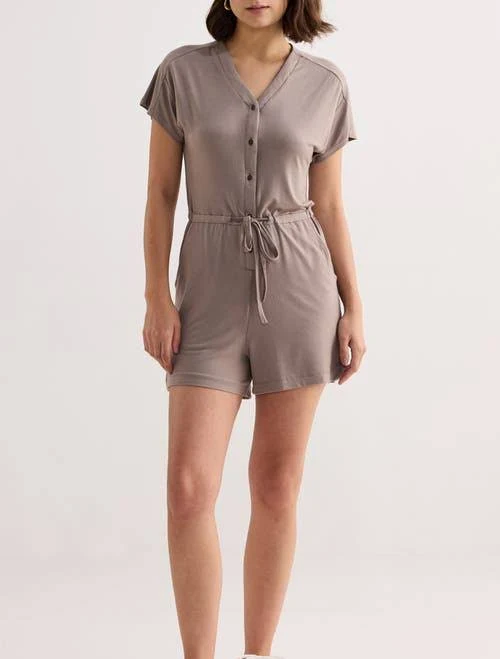 romper Reistor Women's V neck Drawstring Knit Romper Nordstrom $154