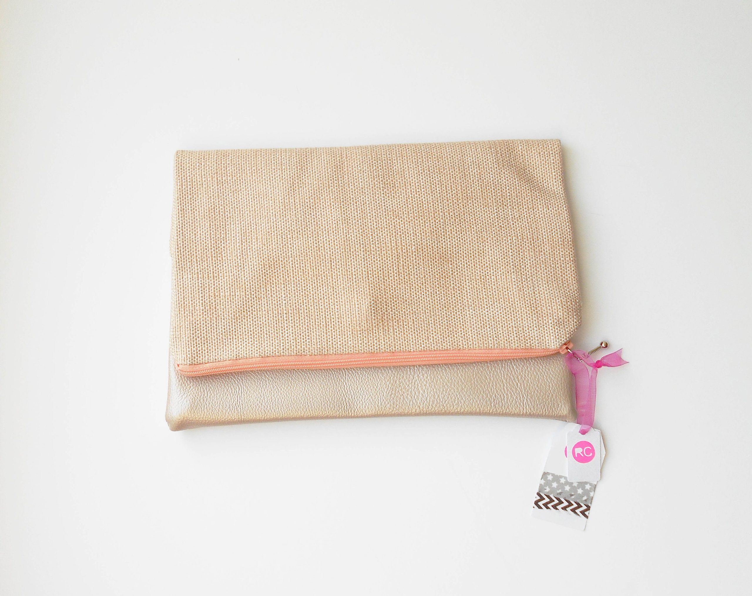 bag Rose Gold Shimmer faux Leather Clutch Bag, Leather Fold Over Clutch, Clutch Bag, Foldover Clutch, Gifts for Her, Leather Clutch, Etsy $36.47