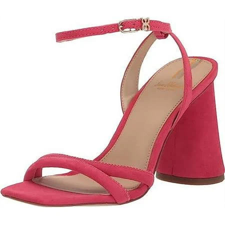 shoes Sam Edelman Kia Ultra Fuchsia Squared Open Toe Ankle Strap Block Heeled Sandals (Ultra Fuchsia, 10.5), Women's, Pink Walmart - shopaccro $29.99