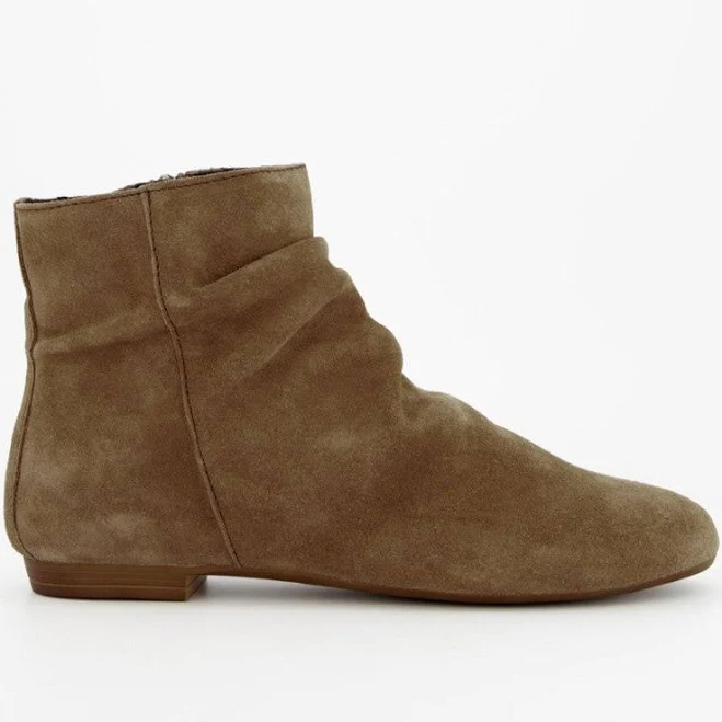 shoes SAYIN - BROWN SUEDE ANKLE BOOTS 9 ulanka-us.com $59.98