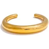 accessory Sculpted Cuff Bracelet – Bold Mirror Shine Gold Statement Jewelry | Hypoallergenic & Durable — STATEMENT GOLD statementgold.com $24