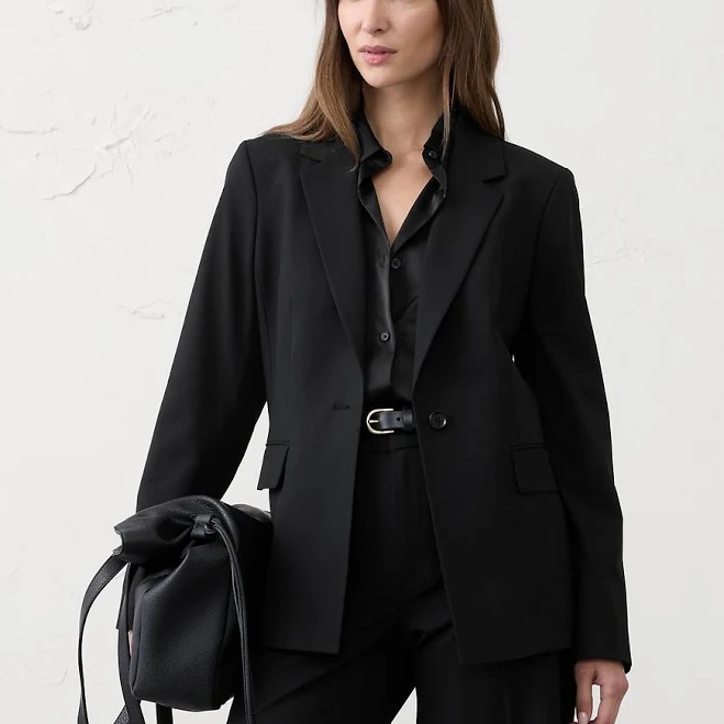 outerwear Sculpted Stretch Blazer Banana Republic Factory $90